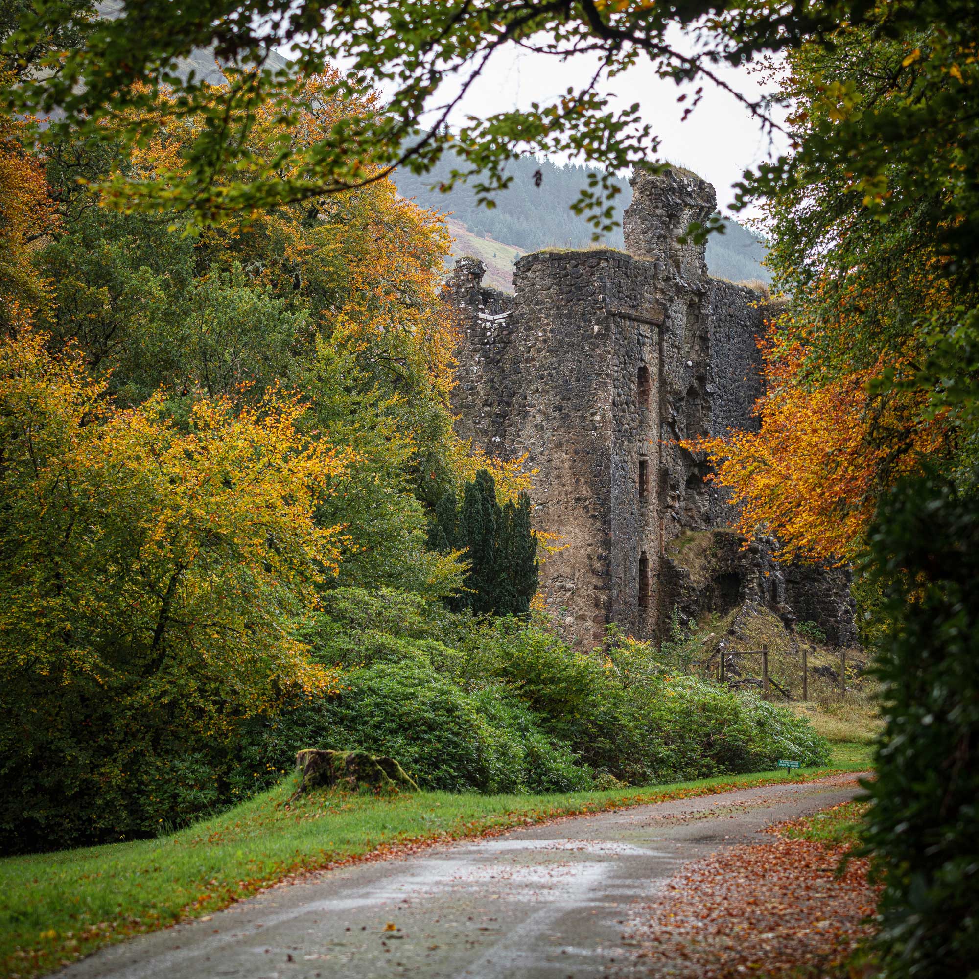 The ruin of Invergarry Castle